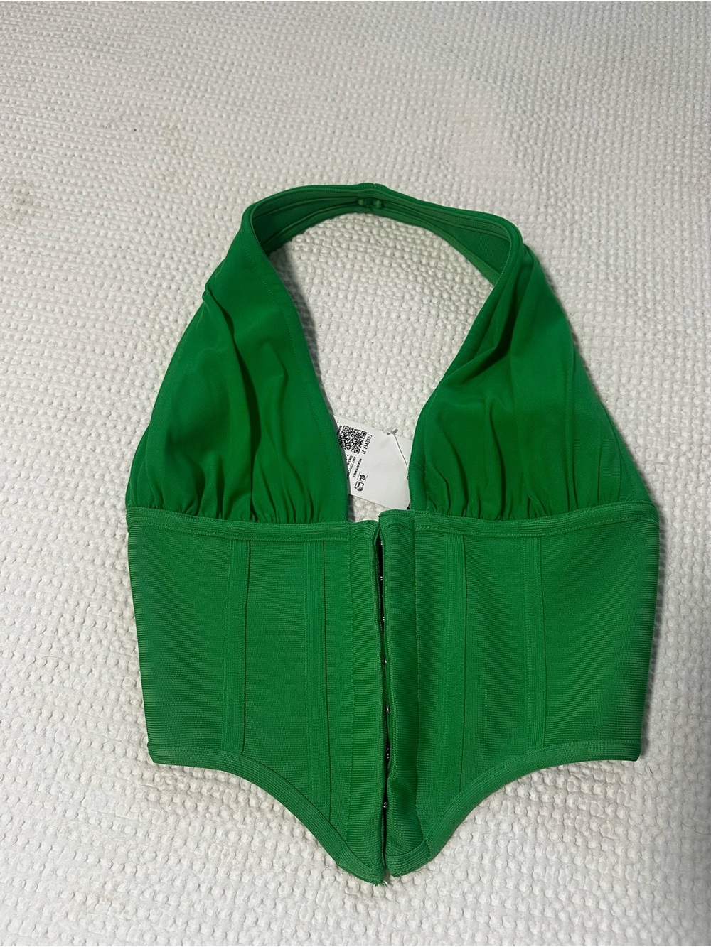 Forever 21 Green Halter Corset Top